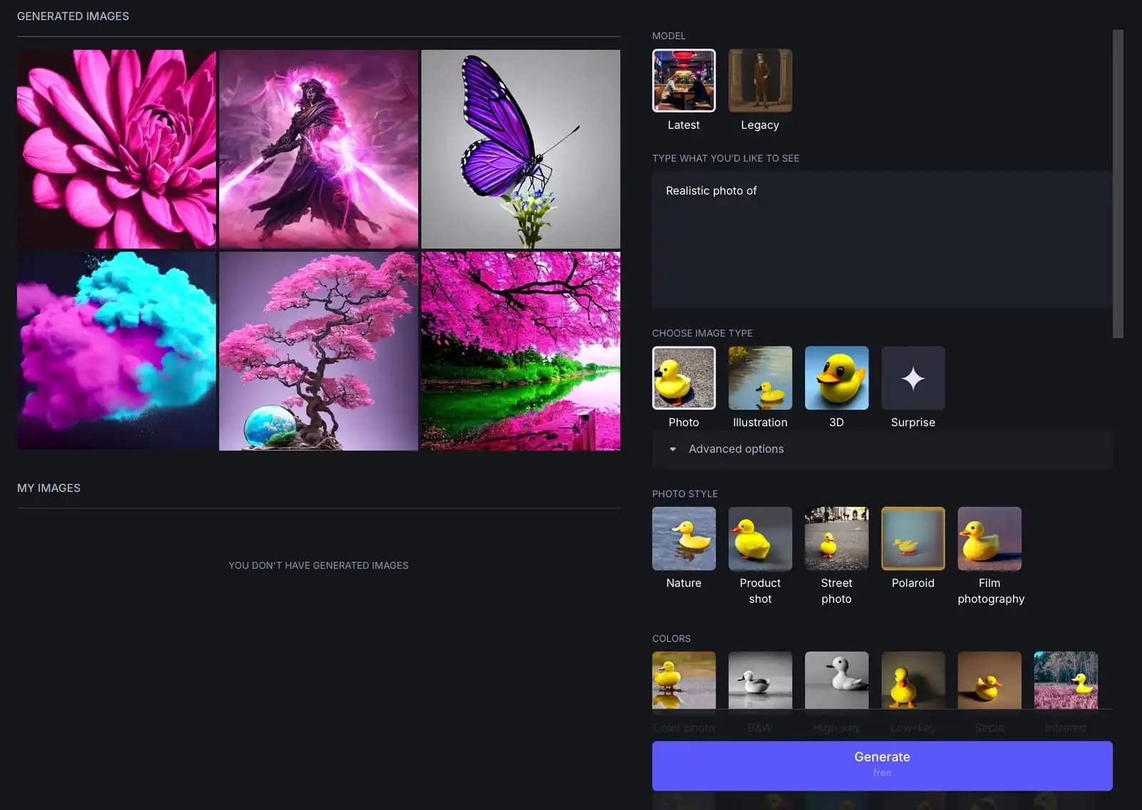 Free AI tools to make image